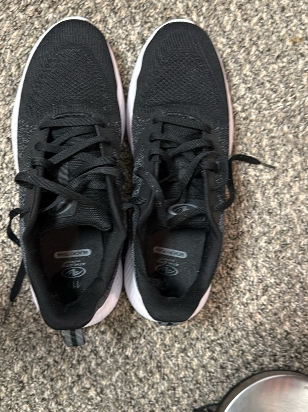 Men’s Black Knit Running Sneakers with memory foam